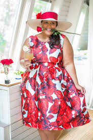 A Plus Size Fashion Blog That Discusses About Plus Size Fashion Plus Size Style And Plus Size High Fashio Plus Size Red Dress Derby Outfits Tea Party Outfits