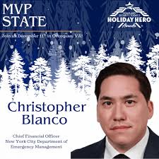 ❄️ MVP State Award: Christopher Blanco, NYC Emergency Management ❄️ We are  honored to recognize Christopher Blanco for his outstanding leadership in  homeland security finance, disaster funding, and…
