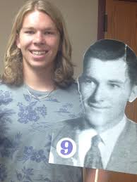 Our newest cast member Michael Bleau . He has taken the Digger the  Undertaker role and is doing a great job. He started as a train conductor  working with his late Grandfather