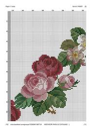 Ideia Por Margarida Pessoa Em Ponto Cruz Ponto Cruz Toalha De Mesa Rosa Rosas