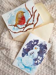 Handmade Potato Stamp Christmas Cards Hgtv