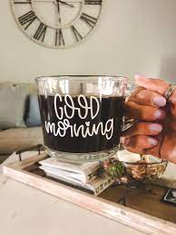 Clear Glass Mug Custom Vinyl Clear Coffee Mugs Clear Glass Coffee Mugs Cricut Projects Vinyl