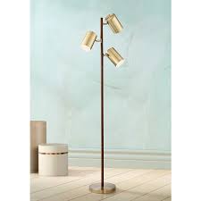 Posted by danielle in nursery & children's furniture, lamps, lights & shades in sutton. Donatello Walnut And Brass 3 Light Tree Floor Lamp 18x01 Lamps Plus