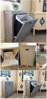 Hand Built Wooden Tilt Out Trash Can Cabinet 22 Genius Diy Home Decor Projects You Will Fall In L Diy Home Decor Projects Home Diy Diy Home Decor On A Budget
