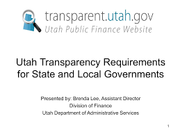 Transparency In Government Utah Municipal Clerks Association