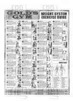 Image Result For Gold S Gym Weight System Exercise Guide Workout Chart Gym Workout Chart Workout Guide