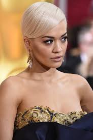 Rita ora | long hairstyle with loose waves and hair extensions. Rita Ora Side Parted Straight Cut Rita Ora Hair Looks Stylebistro