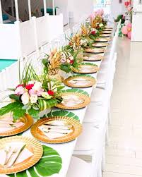 60pcs 3 Sizes 13 4 8 6 Artificial Palm Etsy In 2020 Tropical Birthday Party Tropical Theme Party Tropical Party Decorations