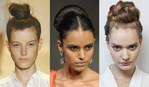 Sleek Middle Part High Bun Hairstyle Sleek Bun Hairstyles Perfect Bun High Bun Hairstyles
