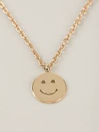 Maybe you would like to learn more about one of these? A P C Smiley Face Necklace In Metallic Lyst