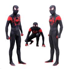 Miles morales full set includes: Spider Man Into The Spider Verse Miles Morales Black Suit