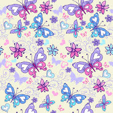 This is an abstract original created and designed by the artist for the series, spring floral. Floral Seamless Pattern With Blue And Pink Butterflies Vector Free Download