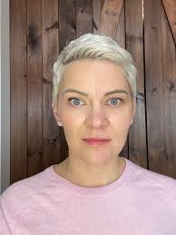 What do you notice in half-faced makeup comparison?