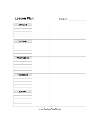 Lesson Plan Template Vertical Lesson Plan Templates Lesson Plan Template Free Preschool Lesson Plan Template