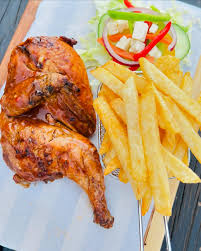 Half Chicken and Chips