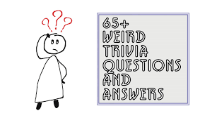 It's like the trivia that plays before the movie starts at the theater, but waaaaaaay longer. 65 Weird Trivia Questions And Answers