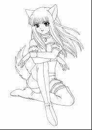Printable coloring and activity pages are one way to keep the kids happy (or at least occupie. Cute Anime Cat Coloring Pages Download Disney Princess Coloring Pages Princess Coloring Pages Anime Wolf Girl