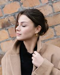 Eve Hanson Gathered Sleeve Jersey Dress in blue