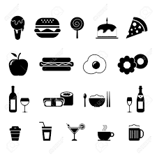 Details keywords vector icons for video, mobile apps meat; Food And Drink Icon Set Royalty Free Cliparts Vectors And Stock Illustration Image 19238643