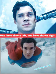 One laser shoots left, one laser shoots right Smallville season 11
