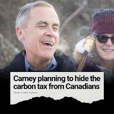 Sneaky. Carney plans to hide the carbon tax until after the election, when  he will bring it back bigger than ever and without the rebate. Don't be  fooled by Carney's Carbon Tax