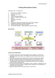 cuttings descriptions clastic