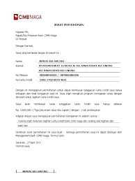 Saya pemilik kartu kredit bank bni dengan no kartu 4105 **** 01** 51** dan 3563 **** 01** 07**. Surat Permohonan Keringanan Pelunasan Kartu Kredit Kumpulan Surat Penting