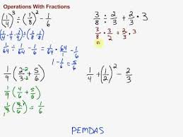 Below are three grade 5 math worksheets with word problems involving the 4 basic operations (addition, subtraction, multiplication and division) on fractions. Multiple Operations With Fractions Youtube