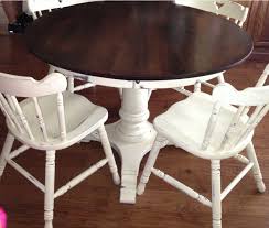 Table And Chairs Painted With Annie Sloan Chalk Paint Table And Chairs In Old White Kitchen Table Makeover White Chalk Paint Furniture Painted Kitchen Tables