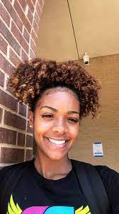 Natural Curly Hairstyles Dyed Natural Hair Natural Hair Highlights Natural Curls Hairstyles