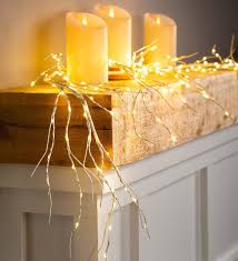 Indoor Outdoor Birch Garland With 165 Micro Led Lights In 2020 Led Lights Garland Lights