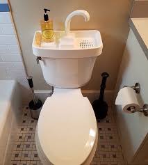 Wash Your Hands And Reuse The Water For Your Next Flush Toilet Sink Camping Toilet Toilet