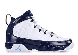Air Jordan 9 Retro Gs Unc Air Jordan 302359 145 White University Blue Midnight Navy Air Jordans Air Jordan 9 Jordan 9 Retro