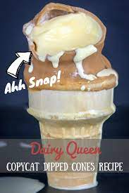 Cherry Butterscotch Chocolate Dipped Cones Dairy Queen Copycat Recipe Cherry Dip Recipe Cone Recipes Dairy Queen Recipes