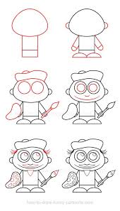 How To Draw An Artist Learn Art Drawing Tutorial Art Worksheets