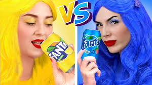 Last To STOP Eating ONE COLOR Challenge II Only YELLOW Food vs BLUE Food ✨  BLIMEY