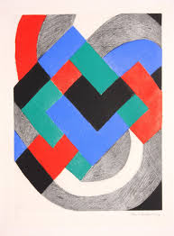 sonia delaunay terk composition with white arc 1stdibs com sonia delaunay delaunay abstract prints