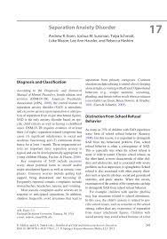 25 cbt techniques and worksheets for cognitive behavioral therapy. Pdf Separation Anxiety Disorder