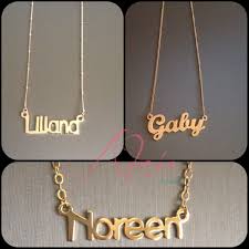 Nombres En Oro Goldfilled O Rodio Y Cadena Cartier Oro Plata Collar Con Nombre Joyeria Fina