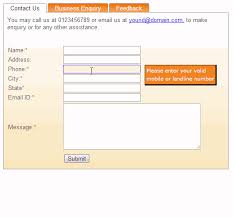 Even if i enter the same format also means then it showing wrong email format evenif i enter the correct format. Ajax Tabcontainer Example To Create Multiple Tabs Panels In Asp Net Asp Net C Net Vb Net Mvc Jquery Javascipt Ajax Wcf Sql Server Example