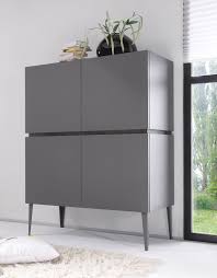 Schon Kommode Grau Hochglanz Highboard Kommode Grau Matt Lack Sovana39 Designermobel Kommode Modern Kleines Wohnzimmer Dekor Highboard