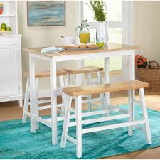 Macon 4 Piece Solid Wood Dining Set In 2020 Counter Height Dining Table Set Dining Room Small Counter Height Dining Table