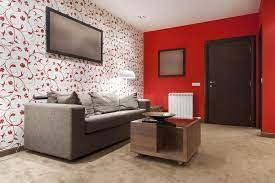 Red living room set to beautify your space. Wallpaperhdfree Blogspot Com Red Wallpaper Ideas For Living Room Feature Wall