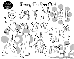 You'll need to colour in the dolls before cutting them out. Cute Paper Doll Coloring Pages Novocom Top