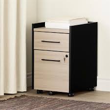 Black file cabinet 2 drawer. Kozack 2 Drawer Mobile File Cabinet Soft Elm And Matte Black 13330