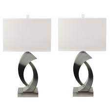 Troche 26.5 brushed nickel table lamp (set of 2) by house of hampton® $157.99 ($79.00 per item) Zipperbuy Brushed Nickel Table Lamps