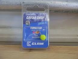 Clam Outdoors Dave Genz Caviar Drop 1 20 Oz 10 Chart Glow Tungsten Drop Nip 719921097326 Ebay