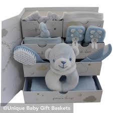 Select a special gift he's sure to enjoy and we'll carefully wrap it up pretty with a baby blue or coordinating bow and include your special note of congratulations! Little Stars Baby Boy Gift Set Unique Baby Boy Gifts