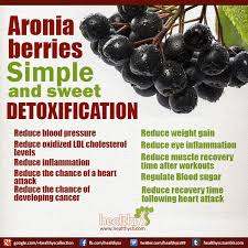 In addition, this naturally produced aronia juice tastes great, with a tangy and refreshing twist on normal juices. Detoxification Simple And Sweet Aronia Berries Healthyss Aronia Berries Aronia Berry Recipes Berries Recipes