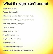 My name is penny and i am a martial artist who studies astrology. Zodiac Signs What The Signs Can T Accept Zodiac Signs Taurus Zodiac Signs Zodiac Signs Leo